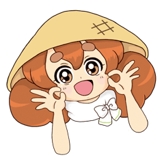 [LINEスタンプ] 農業むすめ・めぶきちゃん
