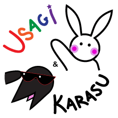 [LINEスタンプ] Usagi ＆ Karasu's Uneventful Life