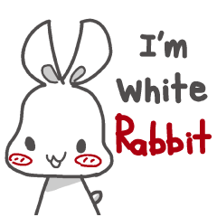 [LINEスタンプ] Momo I'm White Rabbit V1