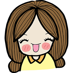 [LINEスタンプ] Ai Dek Euan (Chubby Girl)