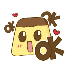 [LINEスタンプ] Inside Pudding's heart