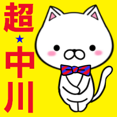 [LINEスタンプ] 超★中川(なかがわ・ナカガワ)なネコの画像（メイン）