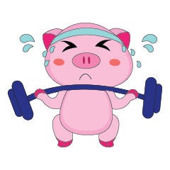 [LINEスタンプ] The Plump Pink Love Spot, Animate