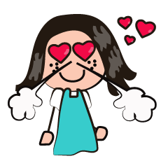 [LINEスタンプ] Unique Crazy Girl