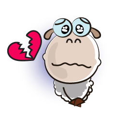 [LINEスタンプ] Very Funny Fluffy-white Sheep Fastidious