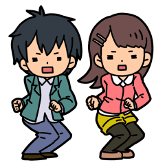 [LINEスタンプ] 男女スタンプ