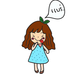 [LINEスタンプ] girl lovely