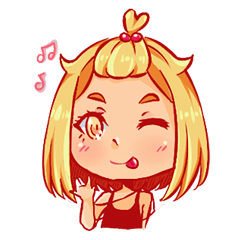 [LINEスタンプ] Orange fruits Girl