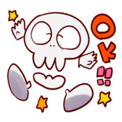 [LINEスタンプ] ガイコツのジャック