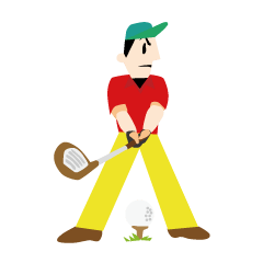 [LINEスタンプ] ゴルフ大好き！ゴルファーの画像（メイン）