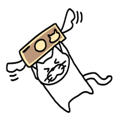 [LINEスタンプ] ねこのいちにち