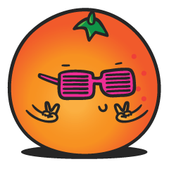 [LINEスタンプ] Orange the books