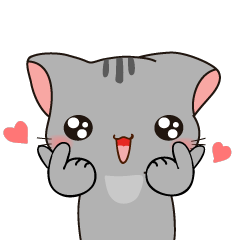 [LINEスタンプ] かわいい灰色の子猫-niki-3