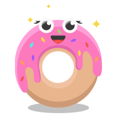 [LINEスタンプ] ハッピードーナツ