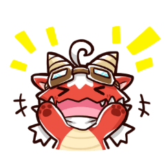 [LINEスタンプ] Yuka the Red Dragon