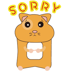 [LINEスタンプ] Long black round of A fat mouse