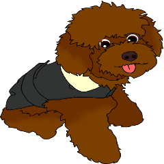 [LINEスタンプ] Brownie - Princess Dog