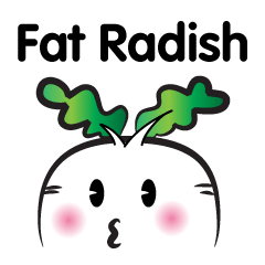 [LINEスタンプ] Fat radish