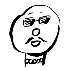 [LINEスタンプ] 白いキャラクター