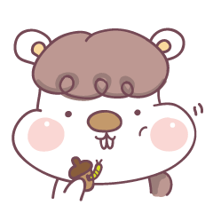 [LINEスタンプ] Little Cute Funny Squirrel