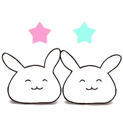 [LINEスタンプ] もちぷにうさぎ