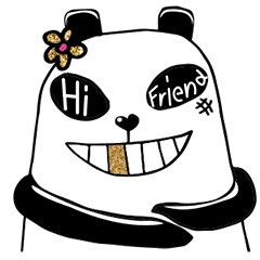 [LINEスタンプ] BLINK BLINK PANDA