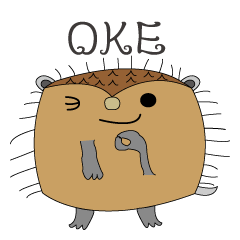 [LINEスタンプ] oh！ Hedgehog