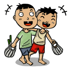 [LINEスタンプ] Mamat dan Amang