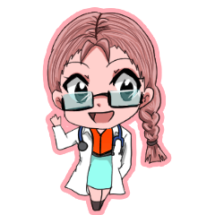 [LINEスタンプ] doctor and healthy