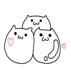 [LINEスタンプ] 餅猫族