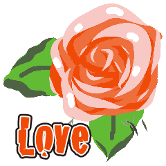 [LINEスタンプ] 花ことばにたくして。