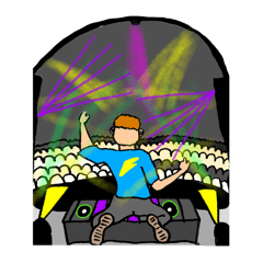 [LINEスタンプ] ヘッドライナー級DJ「FFS」