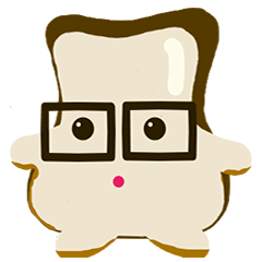[LINEスタンプ] funny Toast man