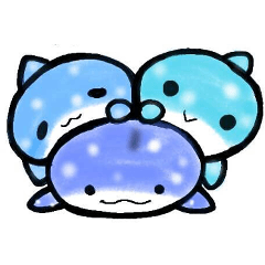 [LINEスタンプ] 陸に上がったじんべーザメ