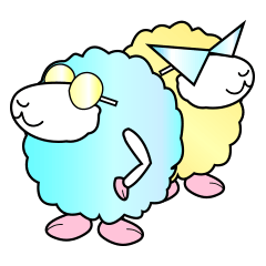 [LINEスタンプ] Sweet Sheep - Hameha