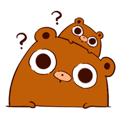 [LINEスタンプ] KUMACHI-DACHI＆CHICHI