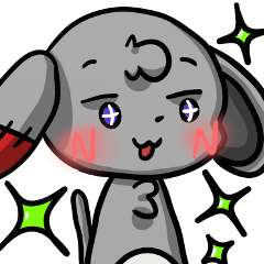 [LINEスタンプ] かしゃいぬ