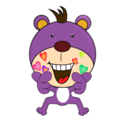 [LINEスタンプ] Animation bear(Animation)の画像（メイン）