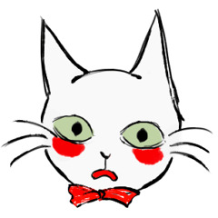 [LINEスタンプ] Green Eyed Cat