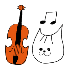 [LINEスタンプ] 音楽好きなネコ家族