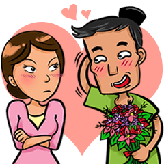 [LINEスタンプ] Sunda Couple