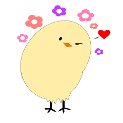 [LINEスタンプ] Little yellow chicken