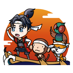 [LINEスタンプ] 岡山大好き 桃太郎！