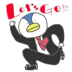 [LINEスタンプ] スーツペンギン