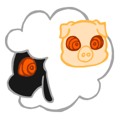 [LINEスタンプ] Duke of Sheep ＆ Piggy