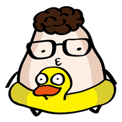 [LINEスタンプ] Fat balls Daily life