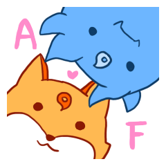 [LINEスタンプ] Aoten ＆ Fox