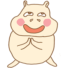 [LINEスタンプ] Hip Hip : Animated Funny Hippopoko