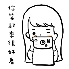 [LINEスタンプ] Black and white girl dailyの画像（メイン）