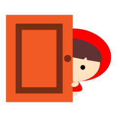 [LINEスタンプ] Red Riding Hood Wolf 